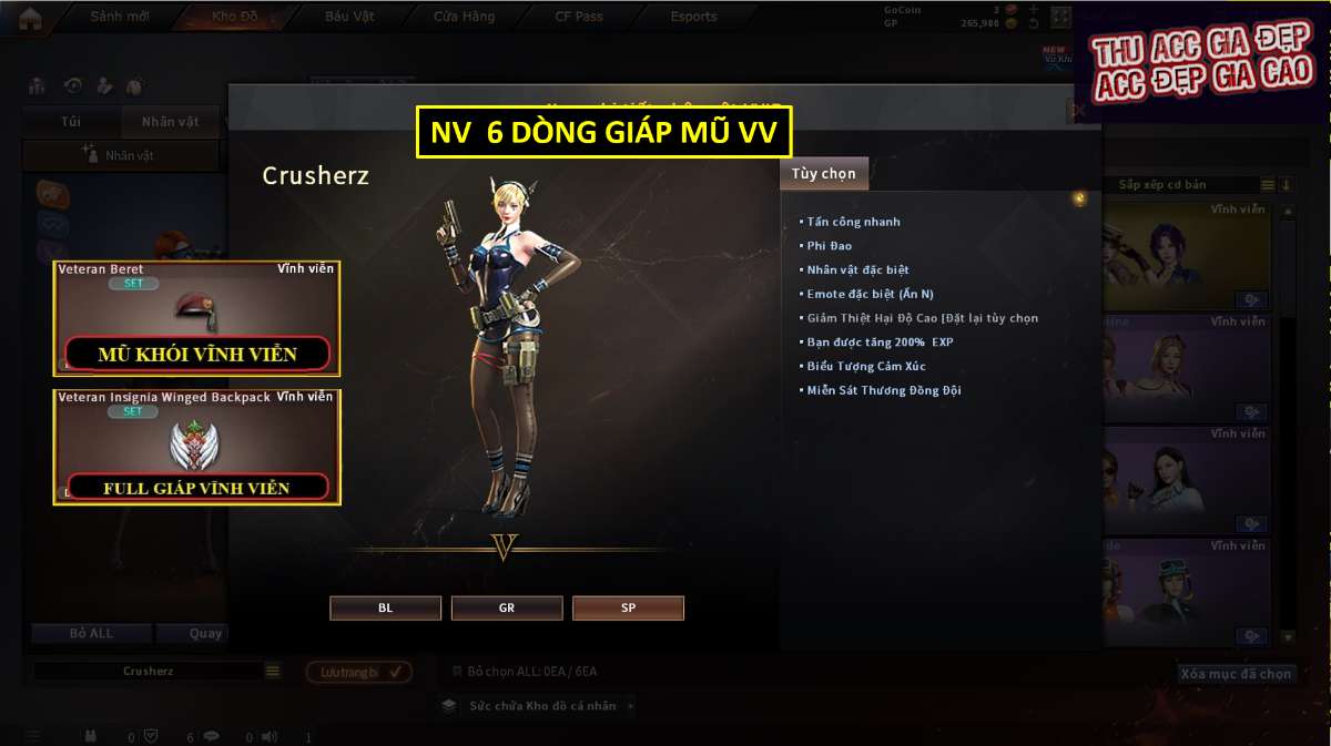 shop acc cf uy tin gia re